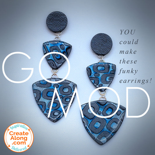 Make These Mod Dangle Polymer Clay Earrings!