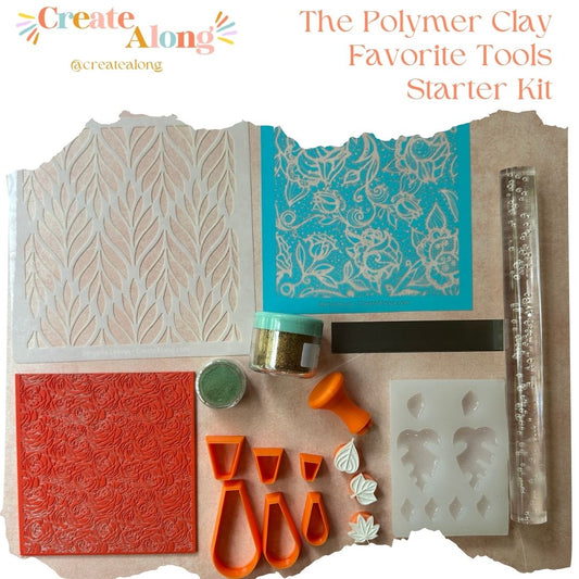 CreateAlong's Favorite Clay Tools Starter Sets for polymer clay crafting success