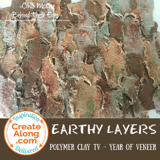 How to Make a Polymer Clay Earthy, Organic Layered Veneer