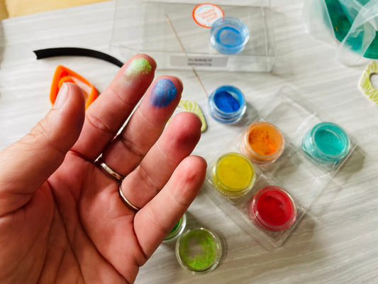 Polymer Clay Tool Secrets and hacks revealed - working with powder and glitter
