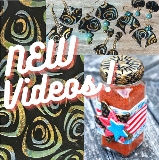 Make Polymer Clay Projects with TWO new CreateAlong Box Tutorial Videos!