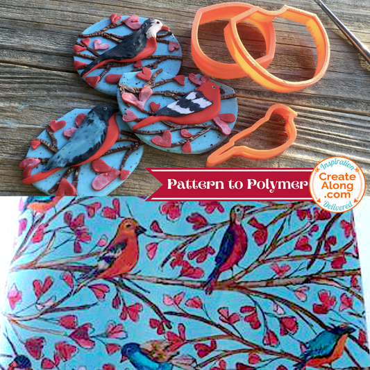 One Cutter  - 3 Unique Polymer Clay Birds - Learn how on PolymerClayTV!