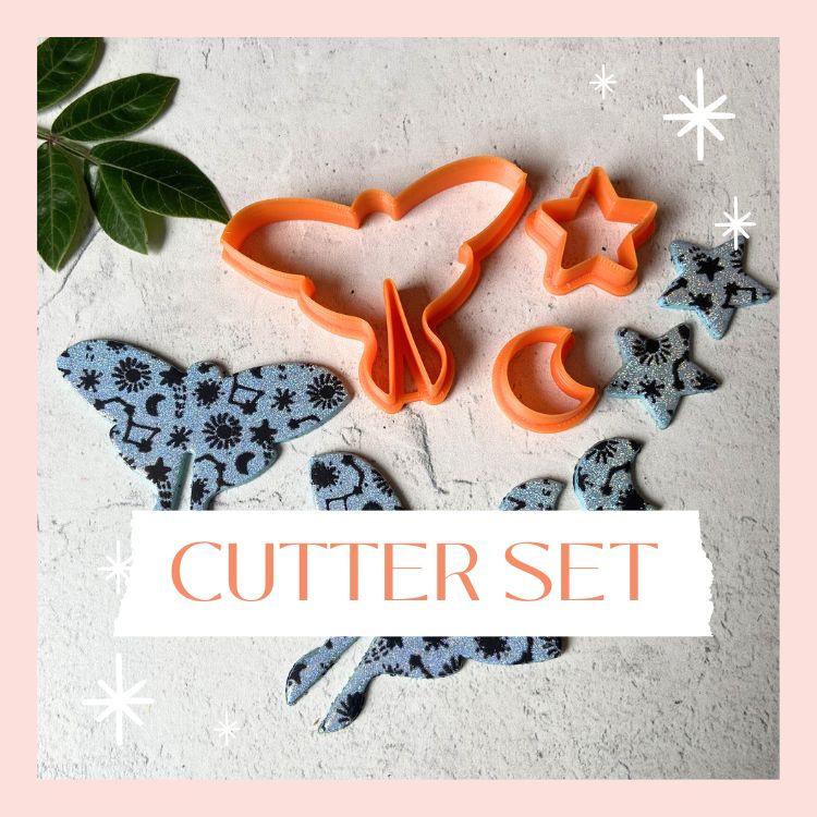 3d printed Polymer Clay Cutter Sets - M+L
