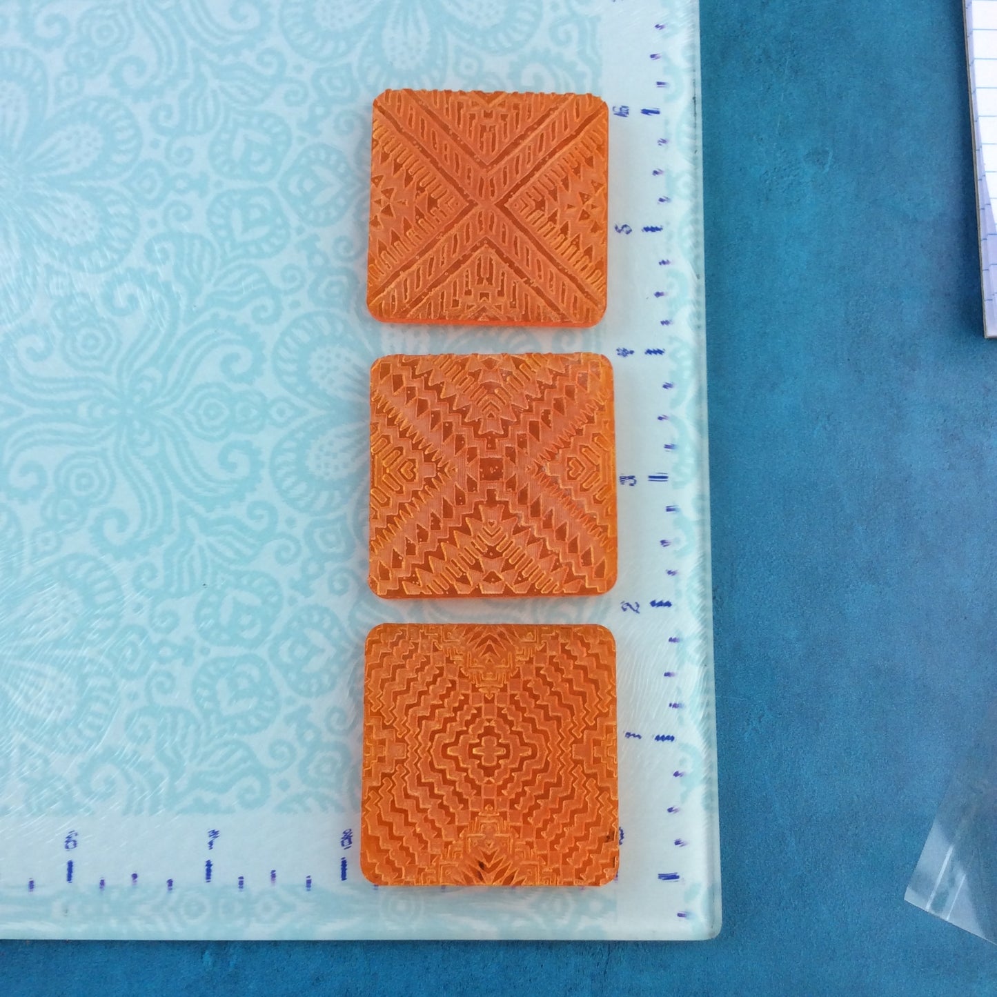 Tribal Vibes Deco Disc Tiles Stamp and Texture Pattern Designs for polymer clay