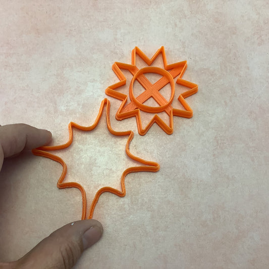 Starburst Statement 2pc cutter set for Polymer Clay