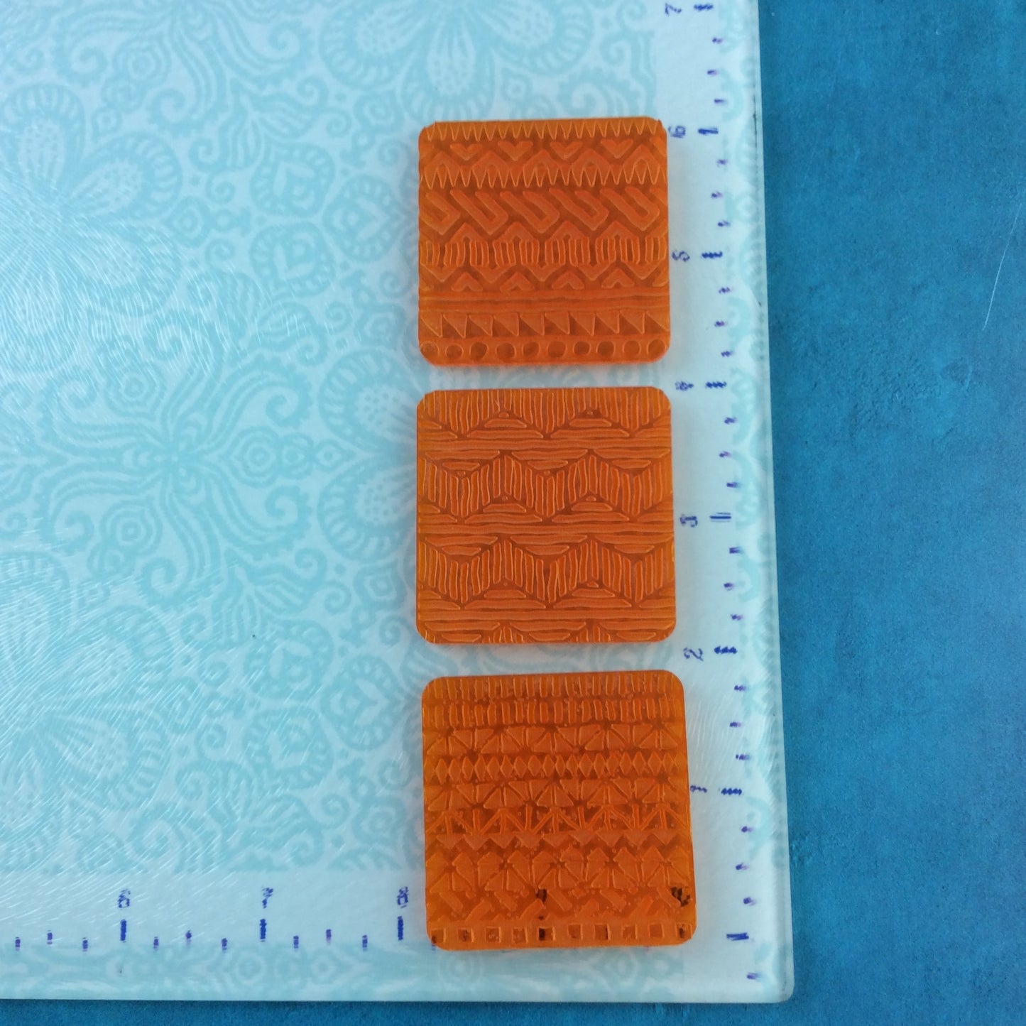 Tribal Vibes Deco Disc Tiles Stamp and Texture Pattern Designs for polymer clay