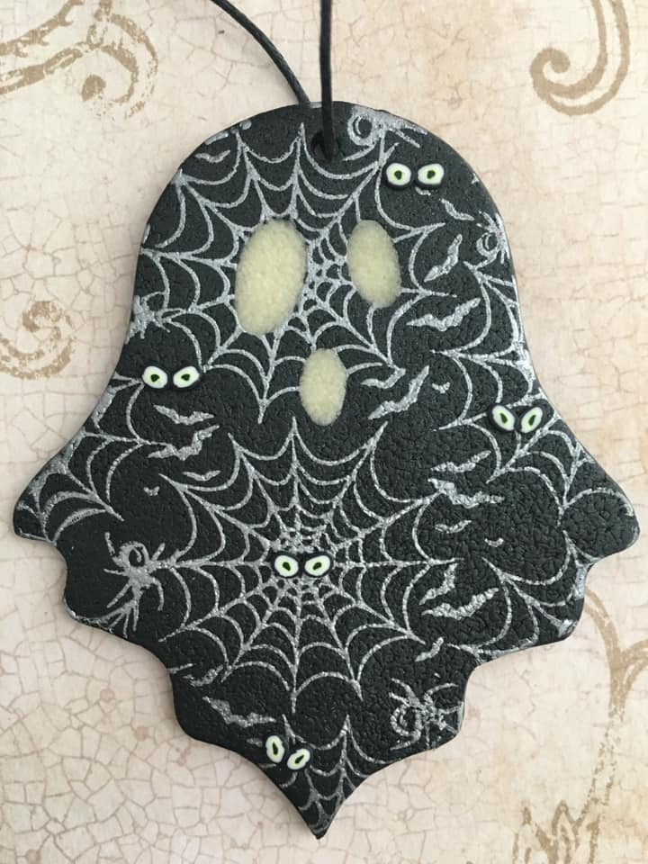 Silk Screen Spider Webs Stencil for Polymer Clay, Art Jewelry, Mixed Media