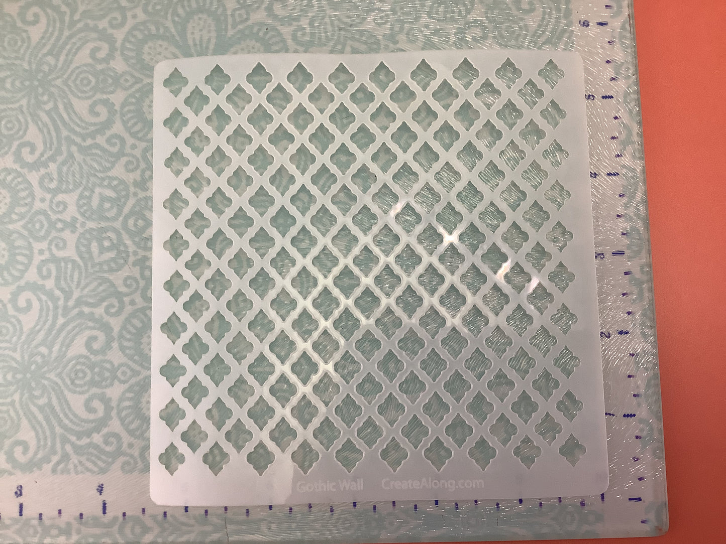 Gothic wall Mylar Stencil texture sheets for polymer clay earrings art jewelry mixed media
