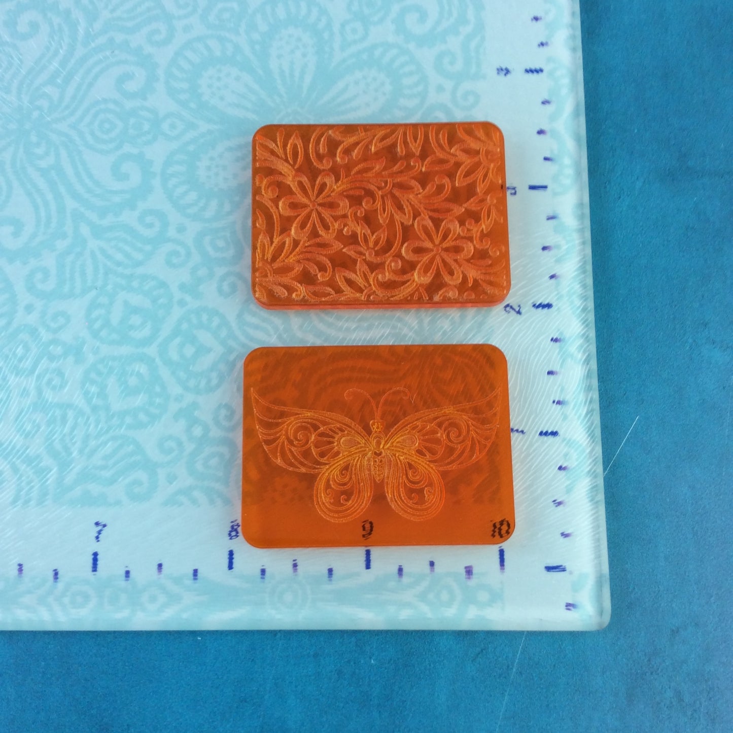 Garden Vibes Deco Disc Stamp and Texture Pattern Designs for polymer clay