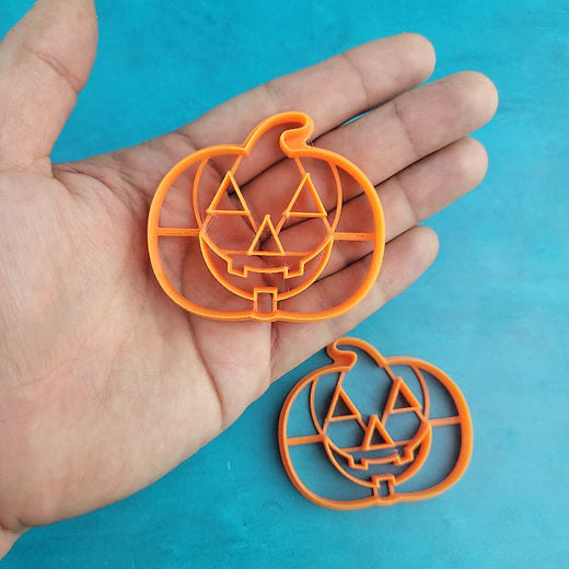 Jack O’Lantern pumpkin Halloween cutter set mirrored pair
