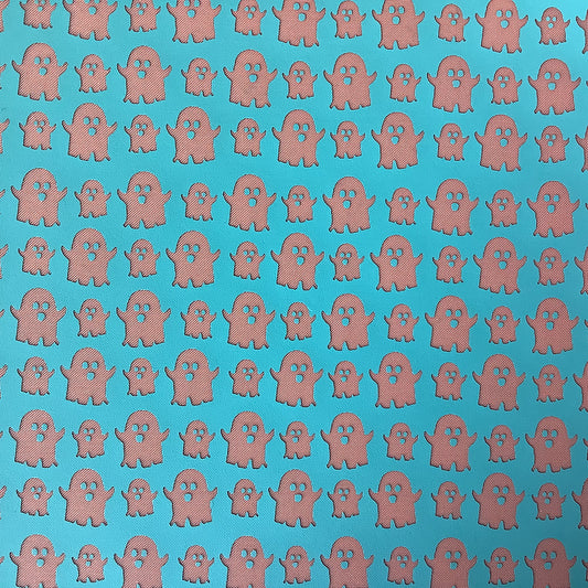 Ghostly Halloween Silk Screen Stencil for Polymer Clay, Art Jewelry, Mixed Media