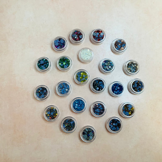 Crystal Rhinestone multi size Hot Fix bake-able glue heat set embellishment