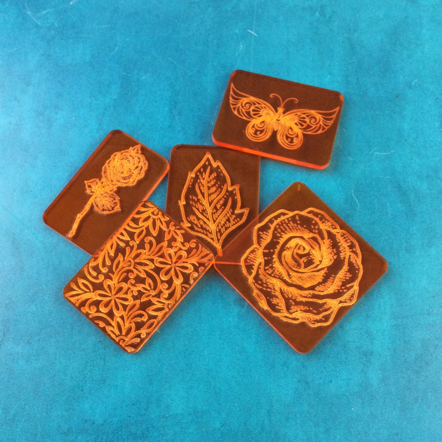 Garden Dreams Deco Disc Stamp and Texture Pattern Designs for polymer clay