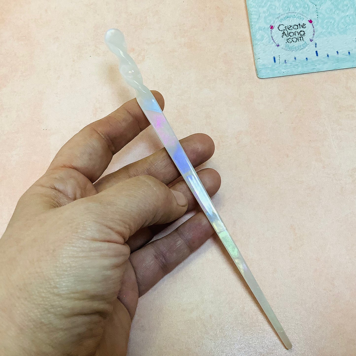 Hair Stick to make bun cover and slide barrettes