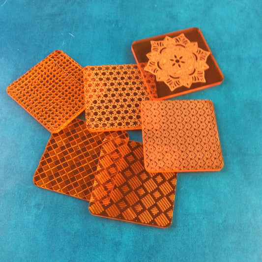 Potent Patterns Deco Disc Stamp and Texture Pattern Designs for polymer clay