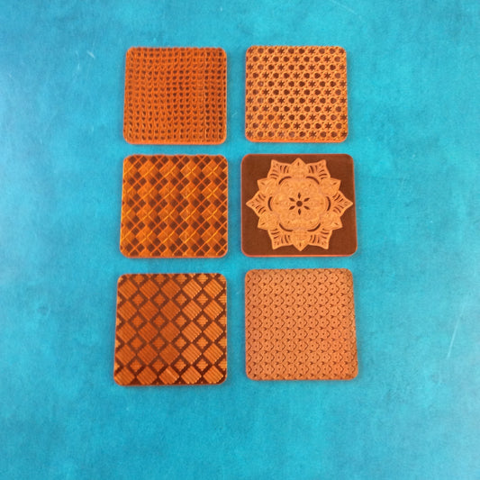 Potent Patterns Deco Disc Stamp and Texture Pattern Designs for polymer clay