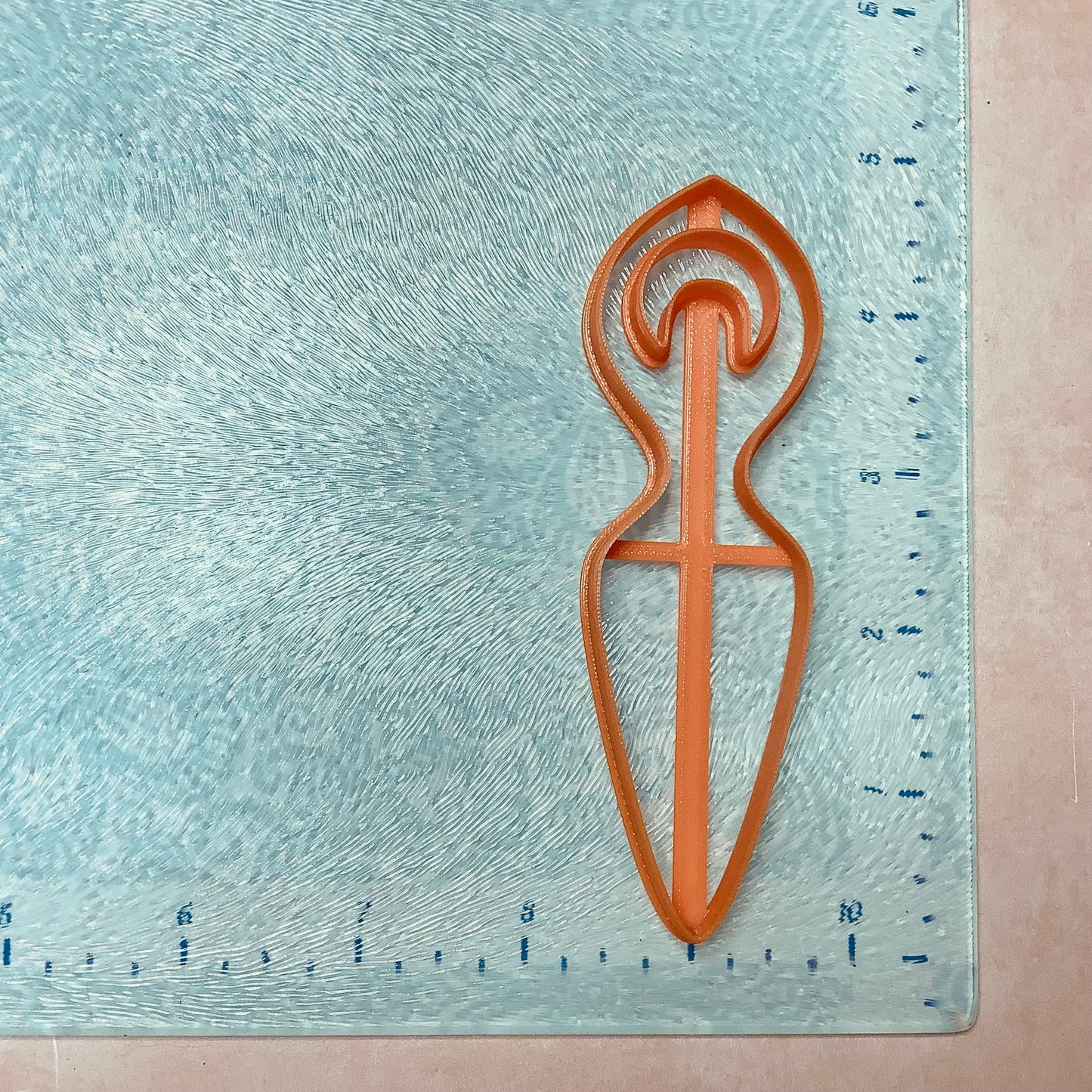Clay bookmark Cutter Goddess | polymer clay bookmark cutter