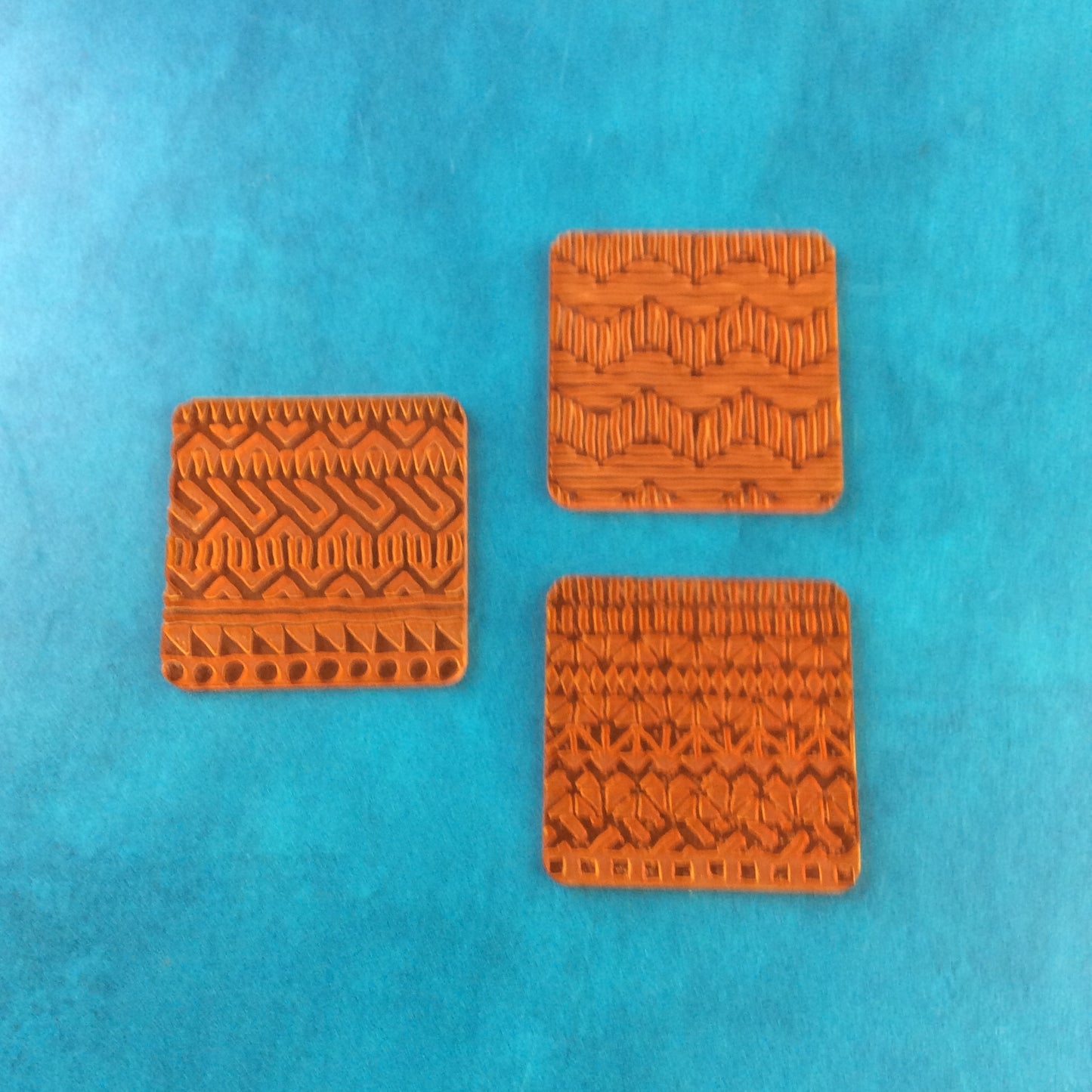 Tribal Vibes Deco Disc Tiles Stamp and Texture Pattern Designs for polymer clay