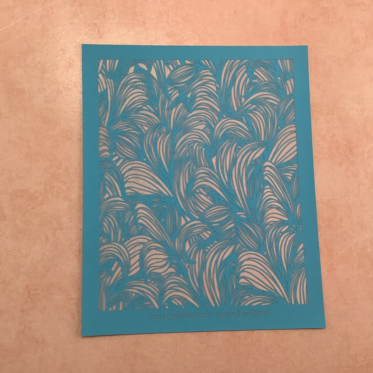 Rustling Leaves Silkscreen, stencil, for Polymer Clay, Art Jewelry, Mixed Media