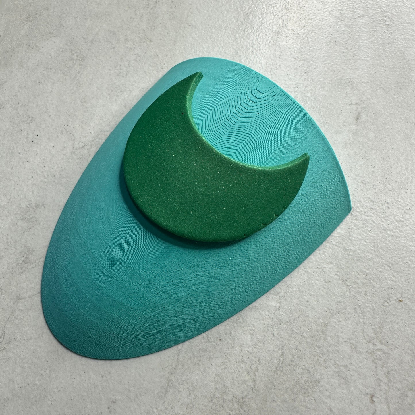 Curved form 90mm for baking pendants earrings hair barrettes polymer clay