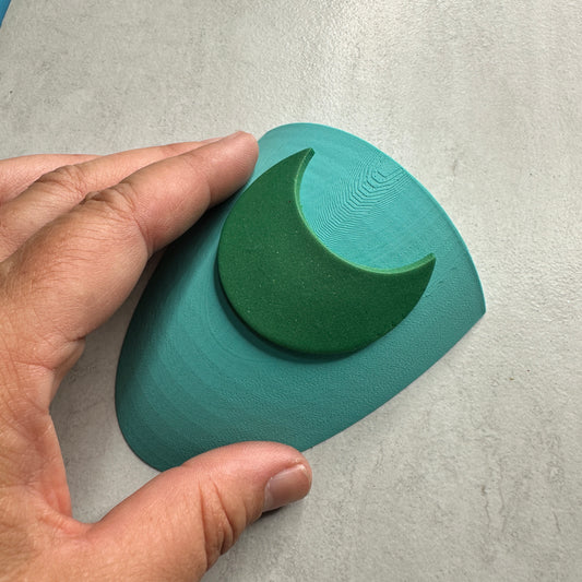 Curved form 90mm for baking pendants earrings hair barrettes polymer clay