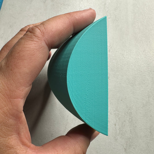 Curved form 90mm for baking pendants earrings hair barrettes polymer clay