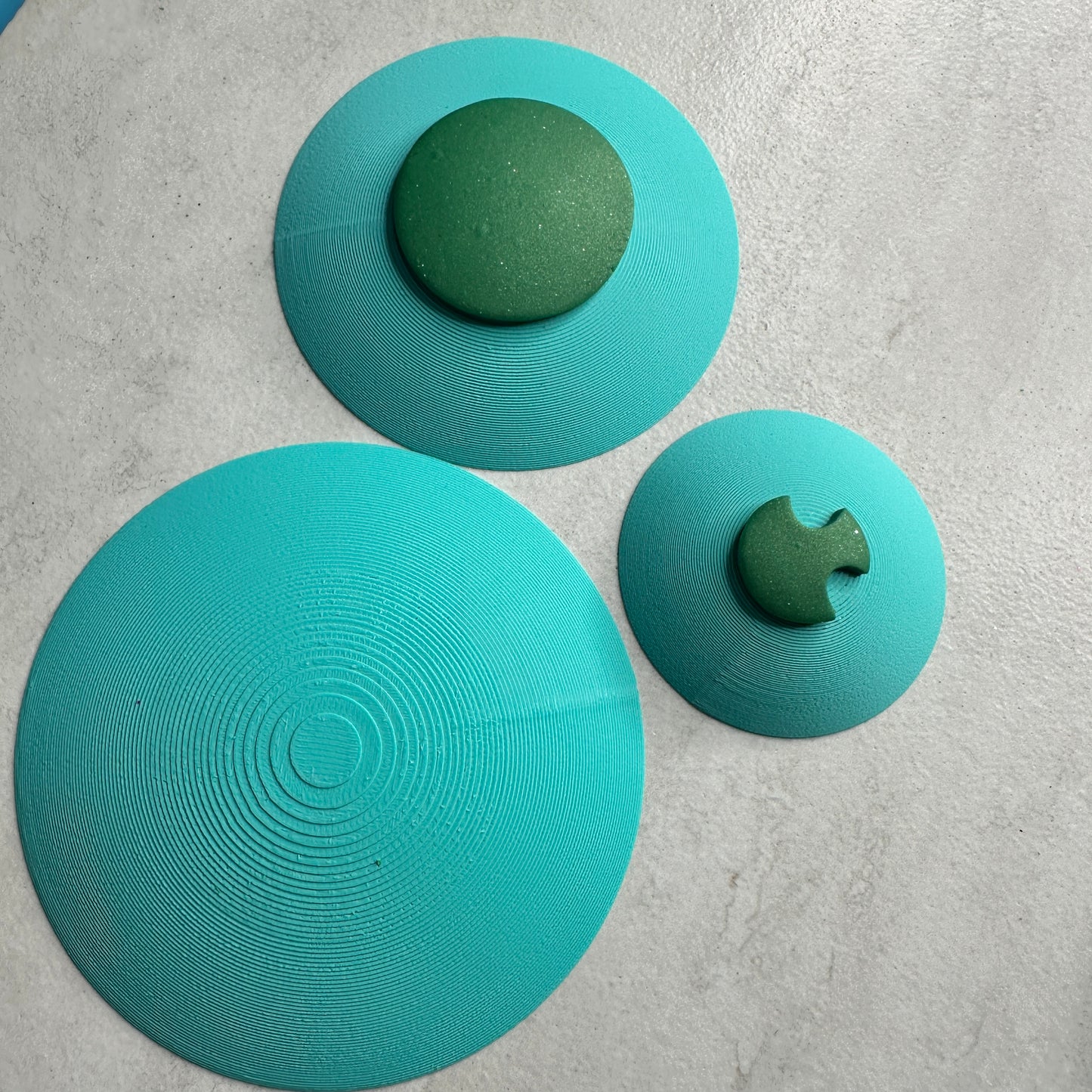 Shallow Domes for baking pendants earrings polymer clay