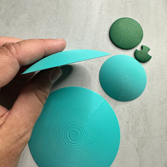 Shallow Domes for baking pendants earrings polymer clay