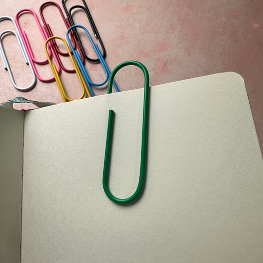 Big paperclip bookmark decorate with beads