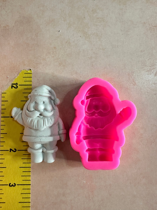 Santa Claus clay mold Christmas Winter crafting