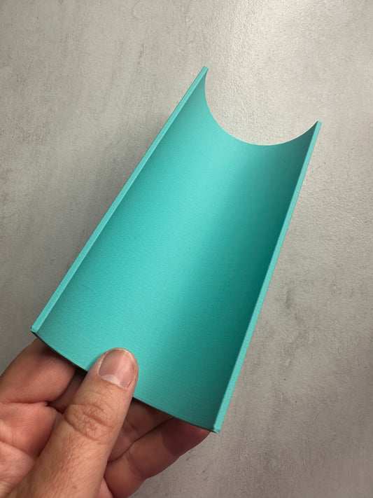 Bake-able Half Pipe Hair Clip Barrette bracelet bead polymer clay shaping tool