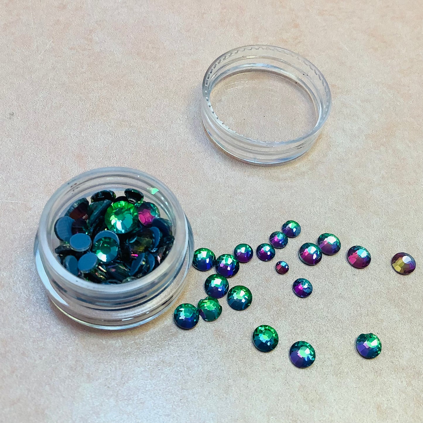 Crystal Rhinestone multi size Hot Fix bake-able glue heat set embellishment