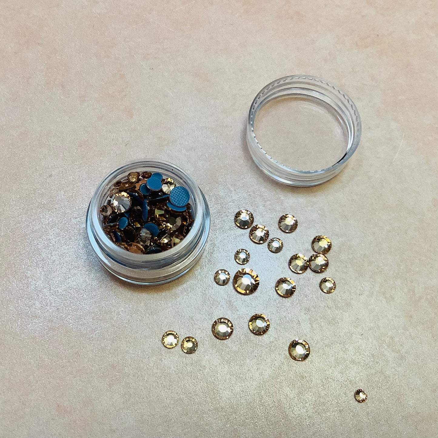 Crystal Rhinestone multi size Hot Fix bake-able glue heat set embellishment