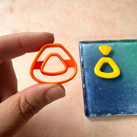 Dahlia donut and stud clay earring cutter