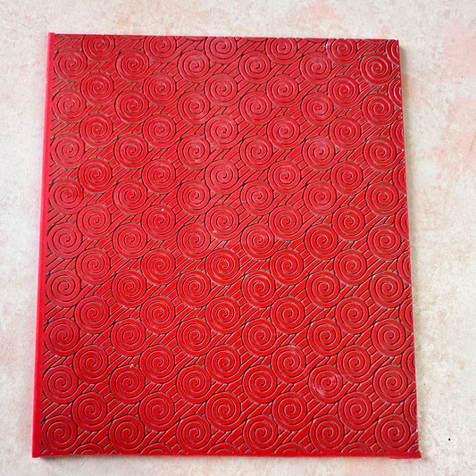 Spiral Wave | Art Deco Inspired polymer clay rubber stamp texture