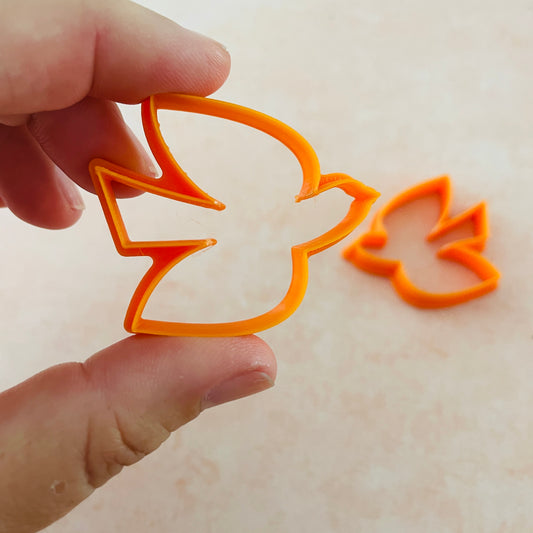 Birds Flying earrings mirrored polymer clay cutter set