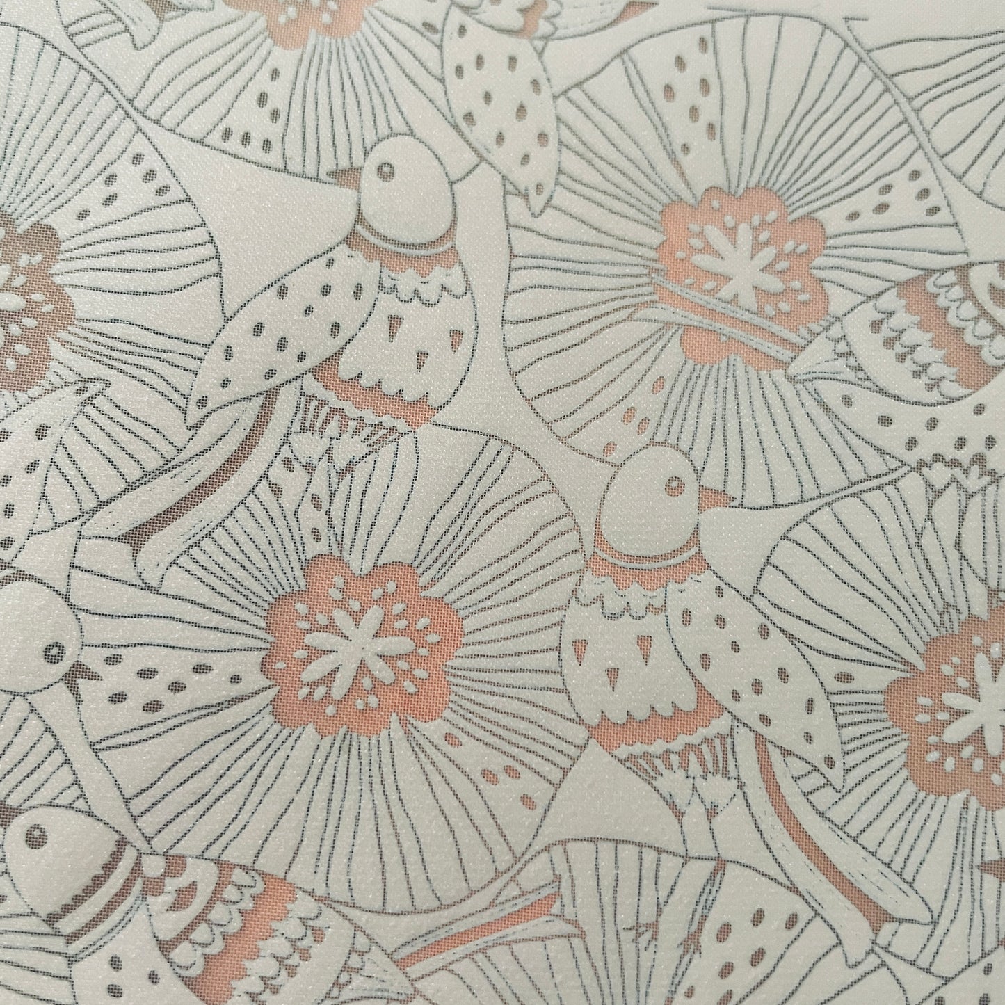 Poppy Bliss Floral Bird Summer Spring Silk screen