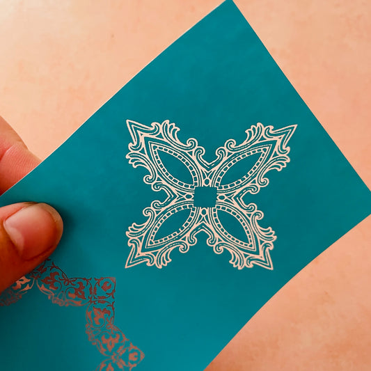 Vintage Frames polymer clay silk screen stencil