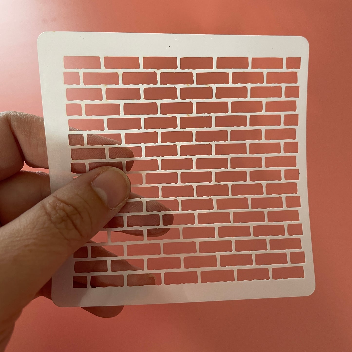 Tiny Bricks Mylar Stencil Texture Sheet