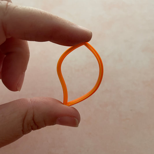 Leaf Drop Mirrored Polymer clay cutter set for earrings jewelry art