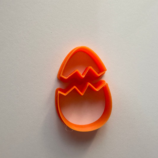 Cracked Easter Egg polymer clay cutter