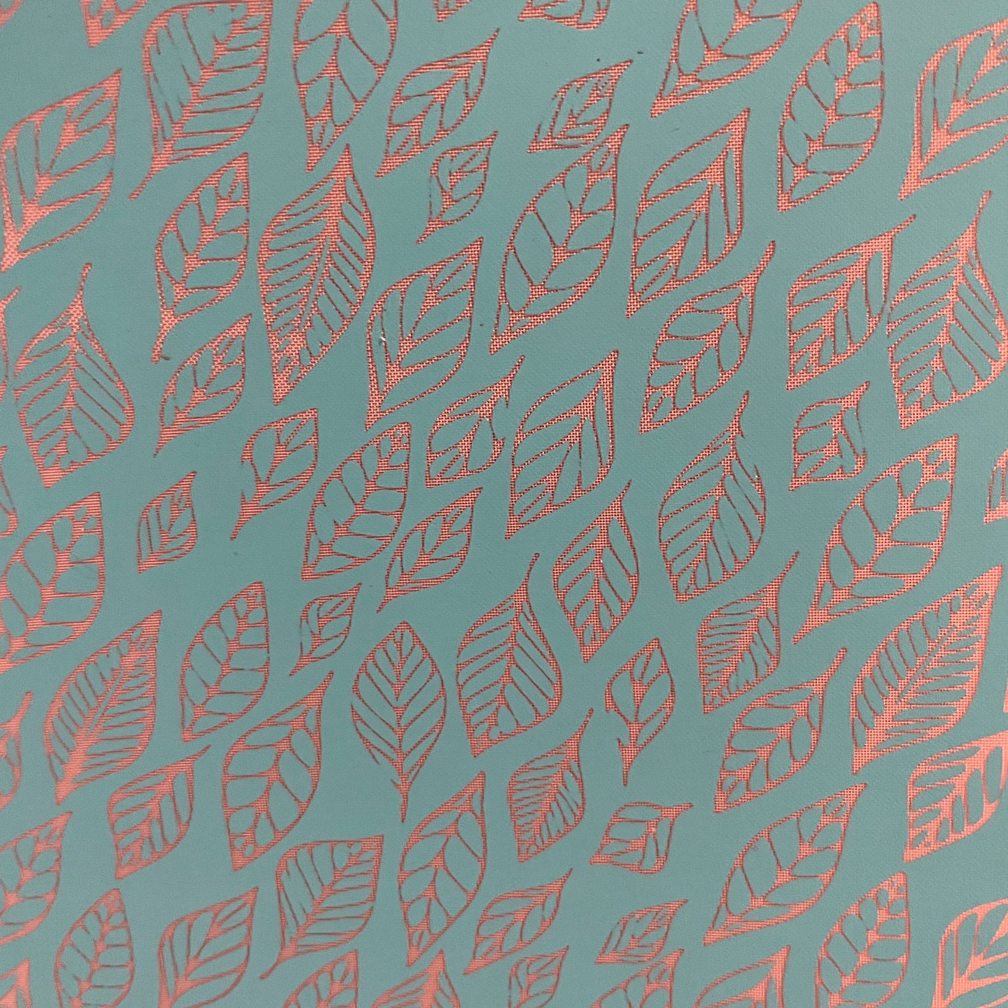 Spring Leaves polymer clay silk screen stencil