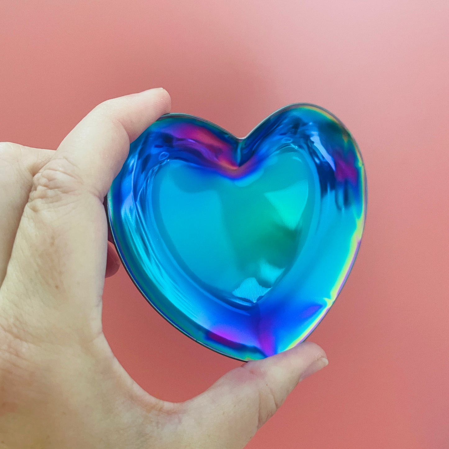 Heart Trinket Dish Metal form | clay trinket dish heart shaped bowl form