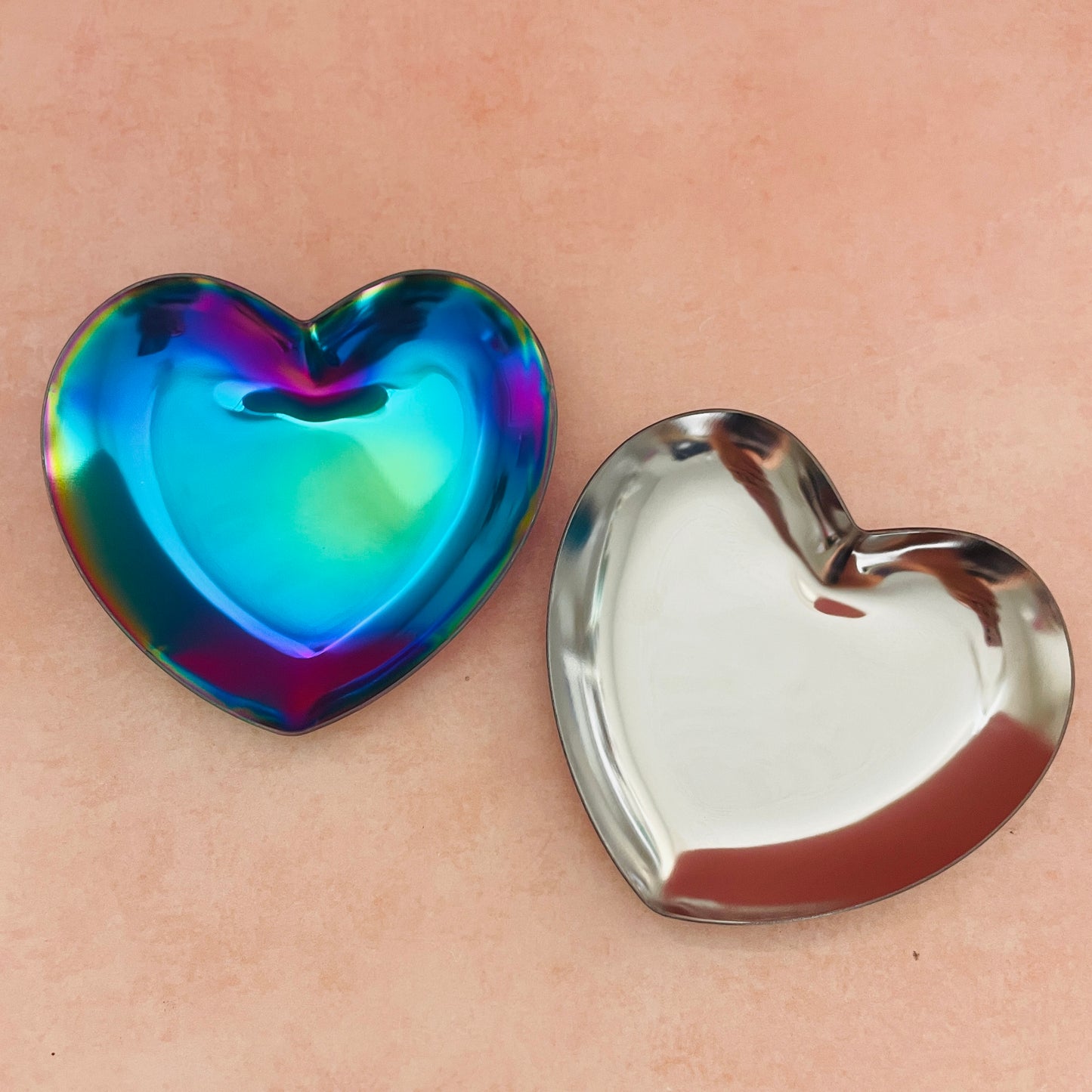 Heart Trinket Dish Metal form | clay trinket dish heart shaped bowl form
