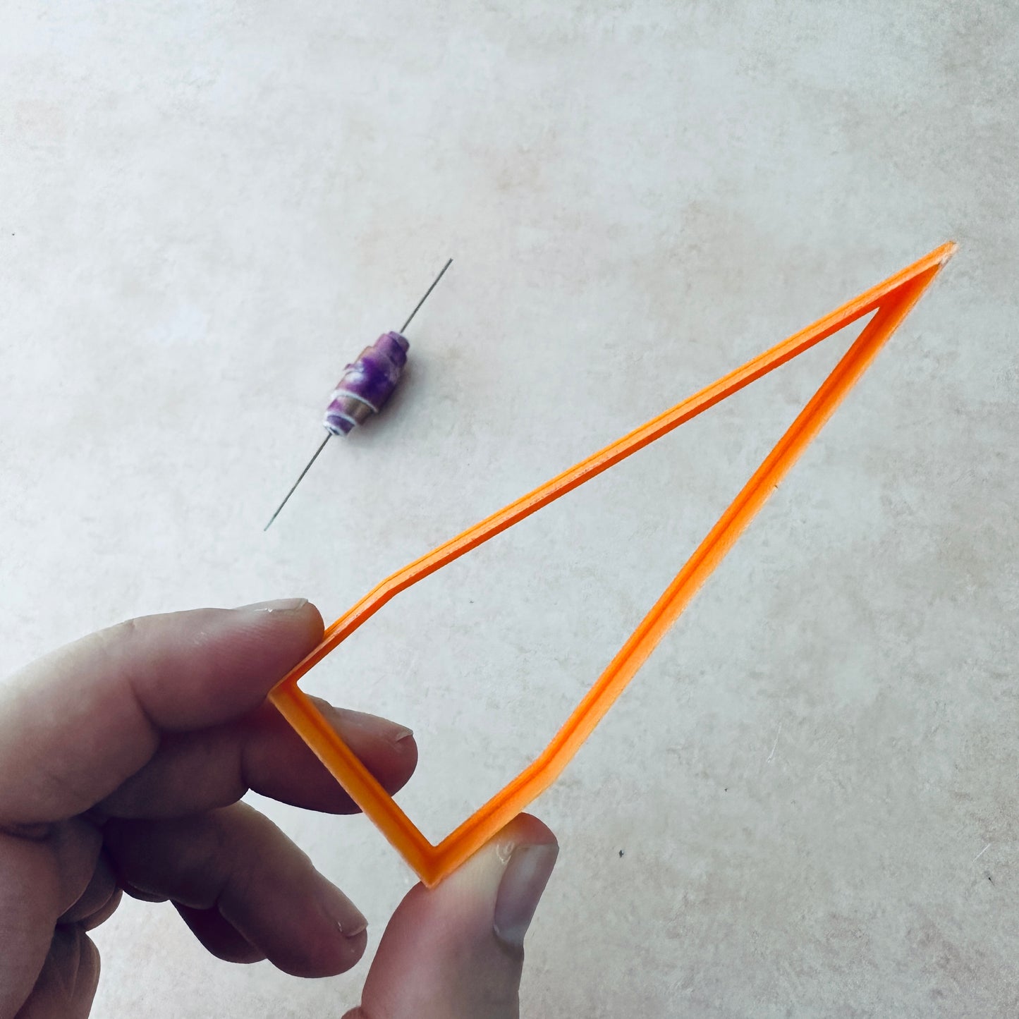1 inch Rolled clay bead cutter - basic short triangle | paper bead style clay cutter