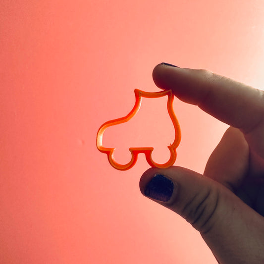 Roller Skates clay stud earrings cutter set | polymer clay 80s skates stud mini cutters