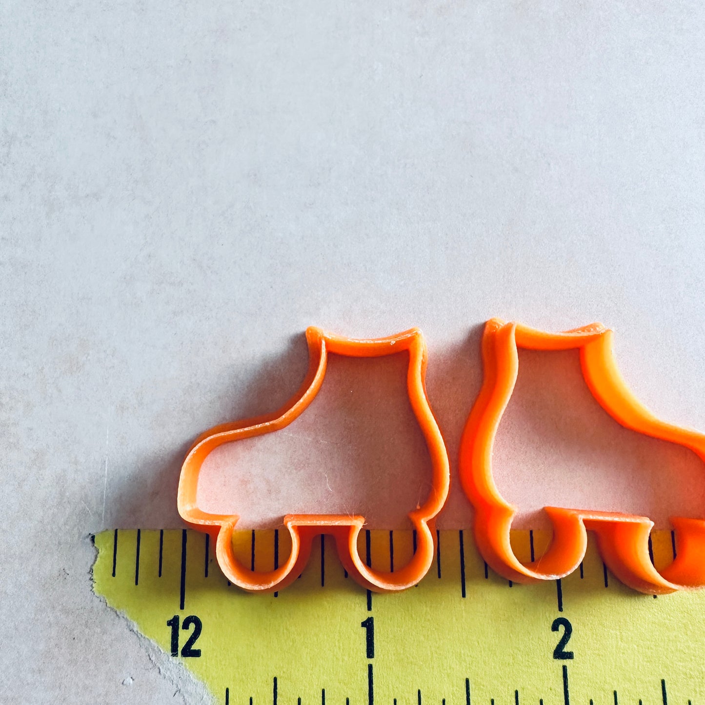 Roller Skates clay stud earrings cutter set | polymer clay 80s skates stud mini cutters