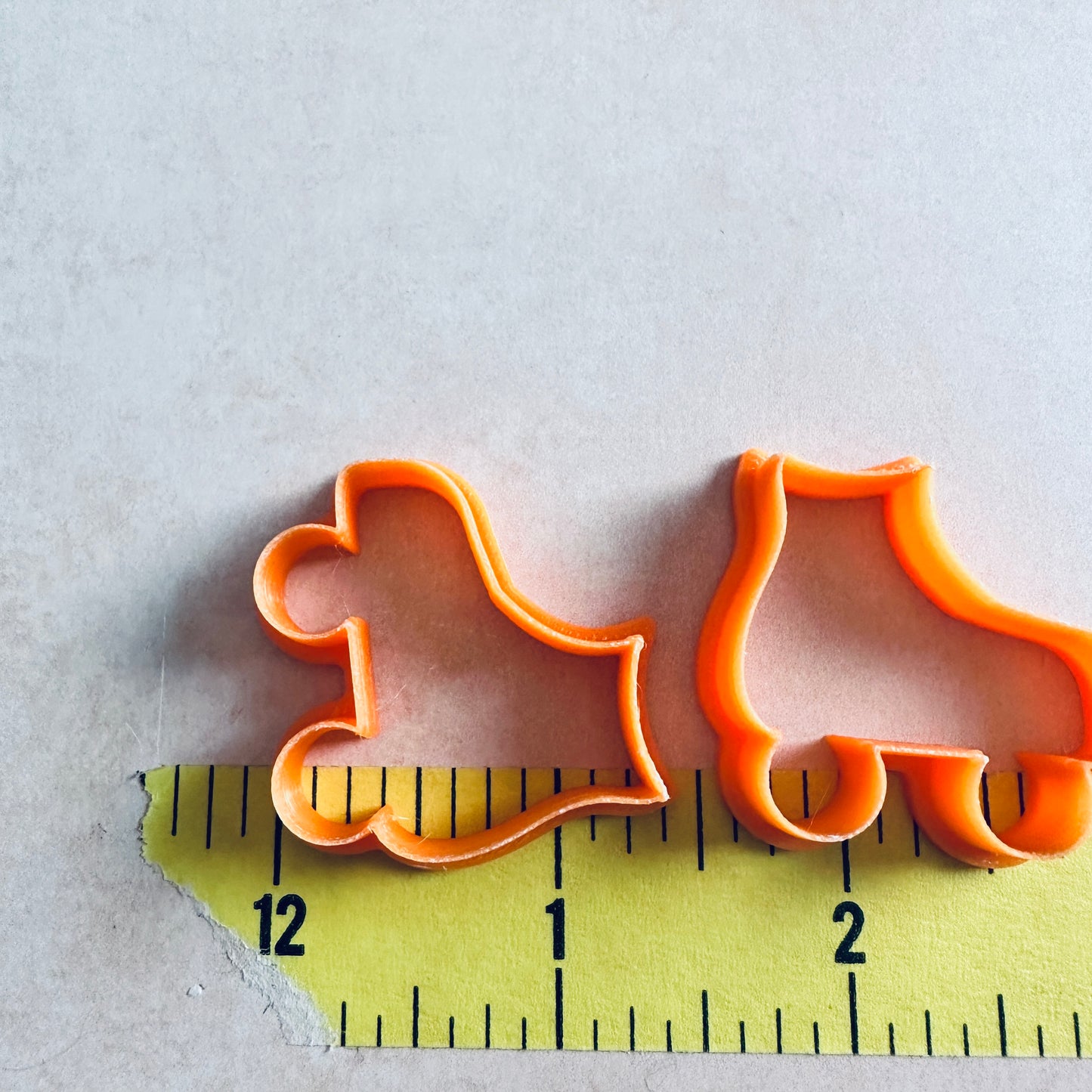Roller Skates clay stud earrings cutter set | polymer clay 80s skates stud mini cutters