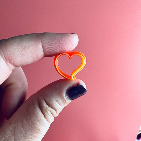 Sweet Heart mini clay Stud cutter set | polymer clay heart stud cutters