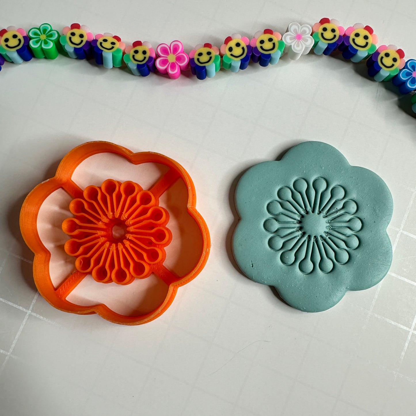 Bada-Bloom Big Statement Flower Polymer Clay Cutter – 2 Inch with Center Detail | Earring Cutter